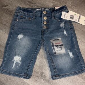 Wallflower Kids Distressed Denim Shorts